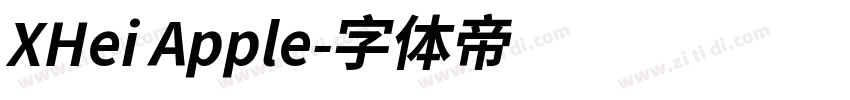 XHei Apple字体转换